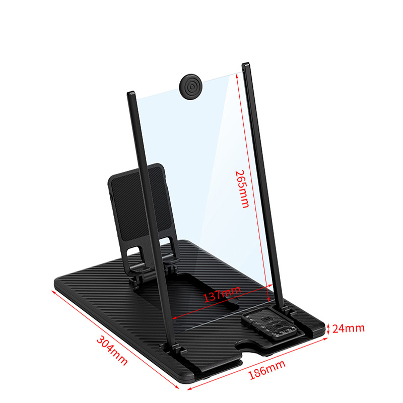 Amplificador de pantalla para teléfono móvil de 18 pulgadas, lupa de video 3D ultraclara, soporte de escritorio para teléfono móvil, amplificador de pantalla para teléfono móvil, transfronterizo