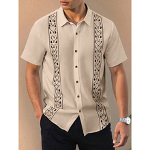 Q 13624 Plaid short sleeve men's shirt ���Ӷ�����ʿ���г���