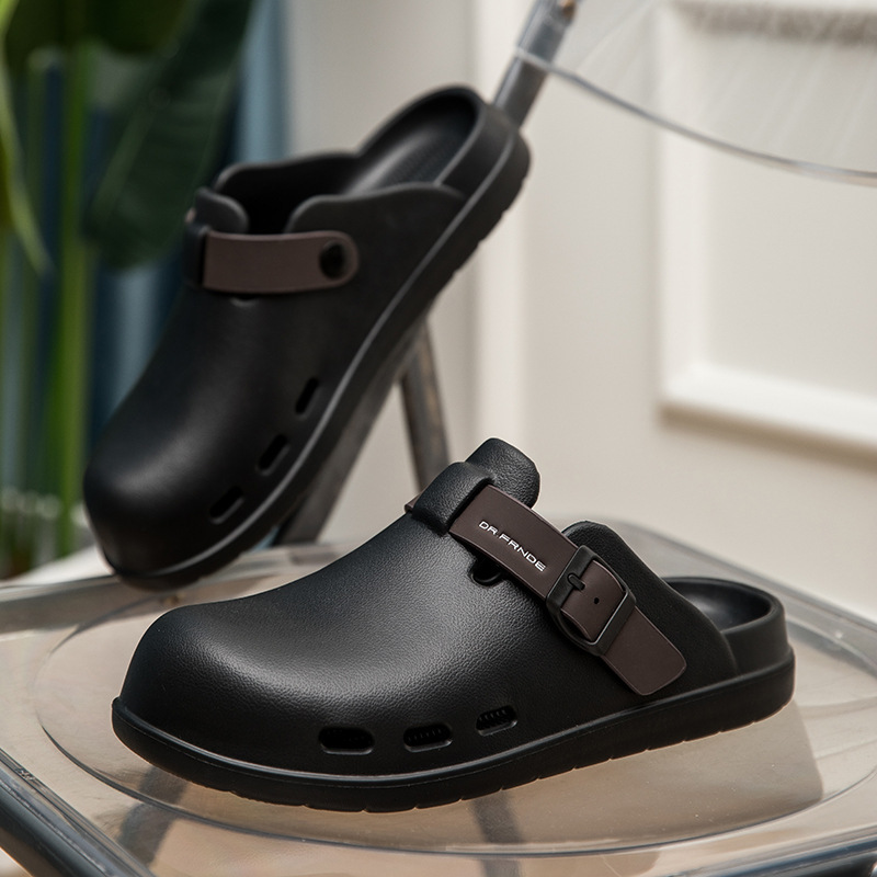 Eva Birkenstock-Style Men's Summer Outdoor Slippers with a Soft, Non-Slip Feel, Closed-Toe, Waterproof, Breathable Sandals for Outdoor Activities