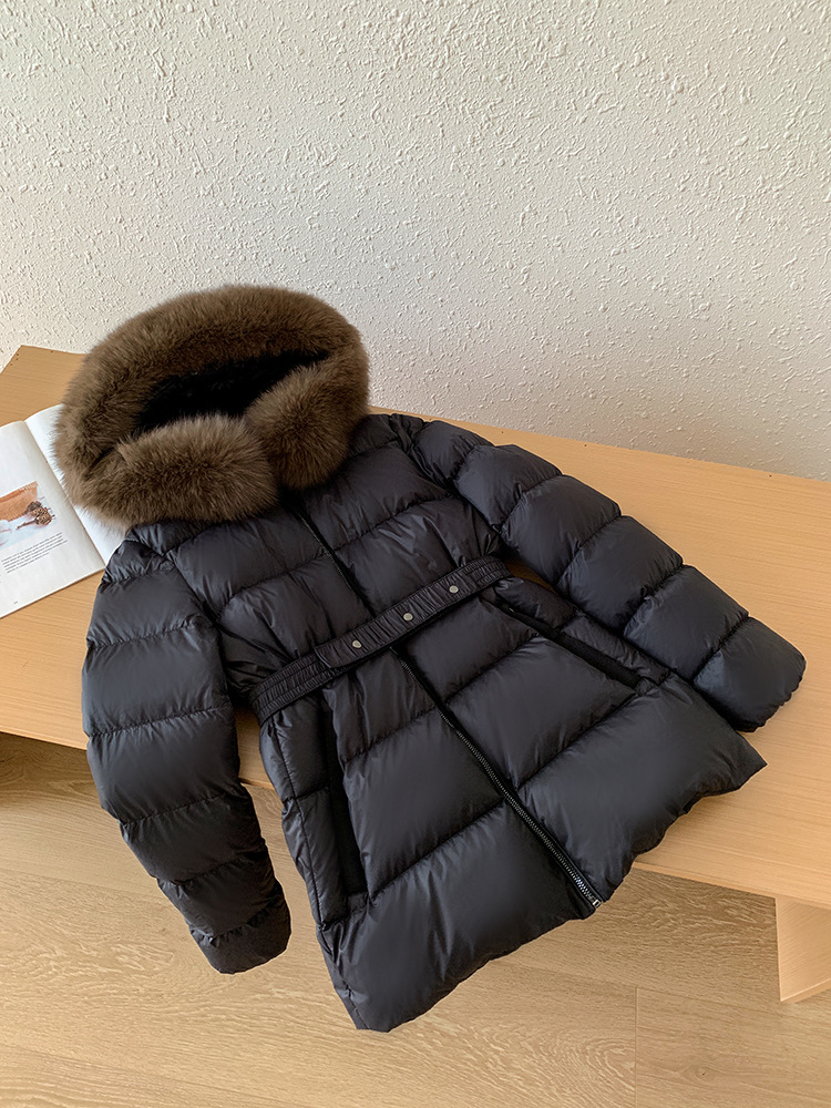 Women's Clothing fox fur collar down jacket_voghion.com