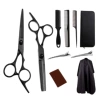 Black hair clipper, scissors, set, 10 pieces