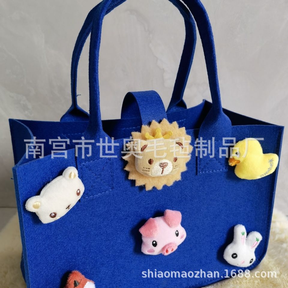 现货供应 毛毡无纺布 满月包  手提包 礼品包  三周包