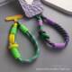Dopamine Color-matching Short Lanyard with Gasket Portable Wristband Woven Anti-losing Universal Mobile Phone Case Keychain Pendant