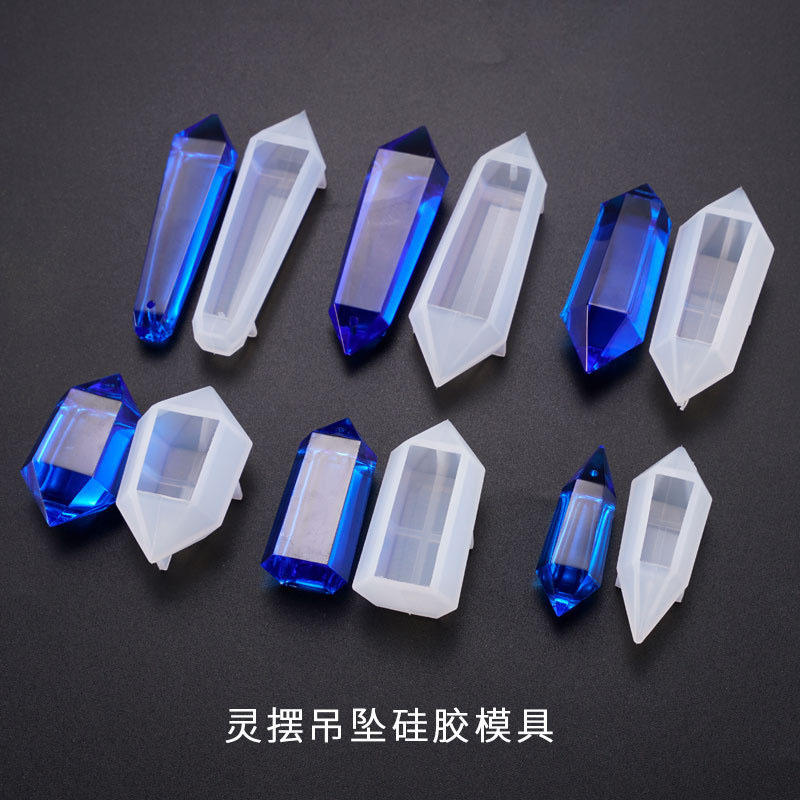 Cristal epoxi molde DIY colgante múltiple espíritu swing molde joyería colgante decoración molde de silicona