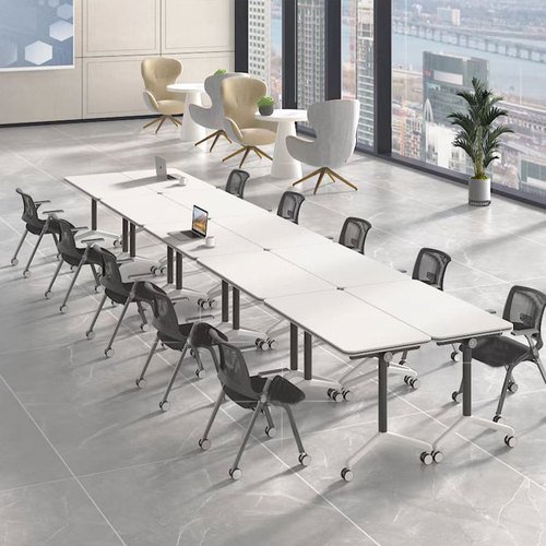 Folding training table movable desk long table educational institution folding training table desk splicing desk