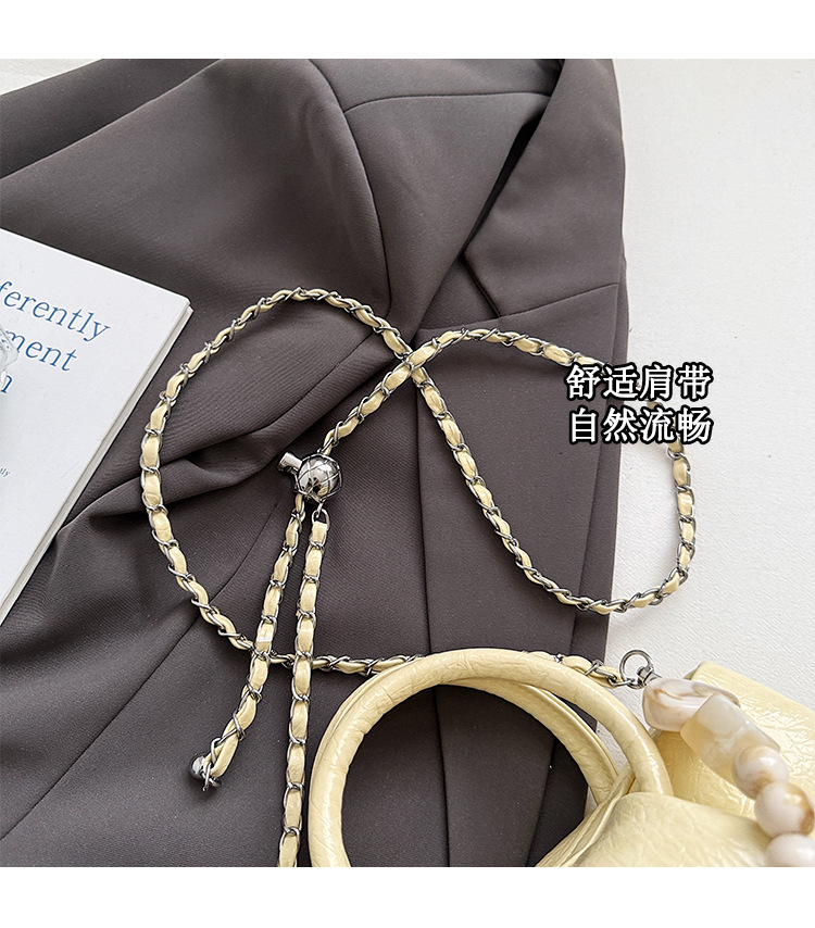 A stylish and trendy beaded bag for women, a new summer chain crossbody cloud bag for women in 2025 undefined