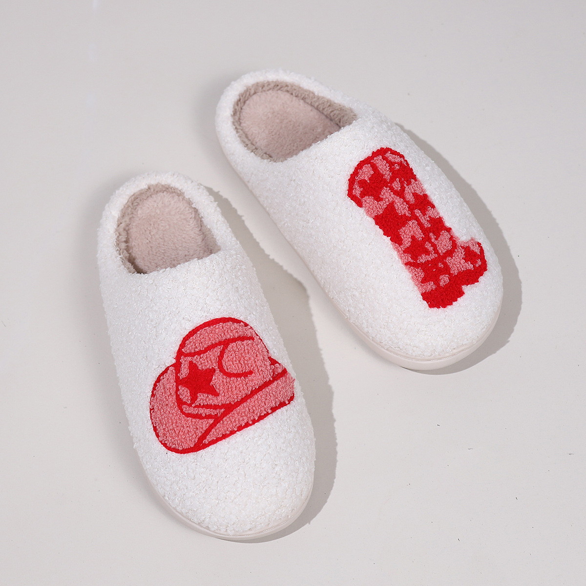 Scarpe da interno traspiranti antiscivolo termiche per camera da letto estiva invernale in peluche di velluto a punta chiusa da donna_voghion.com