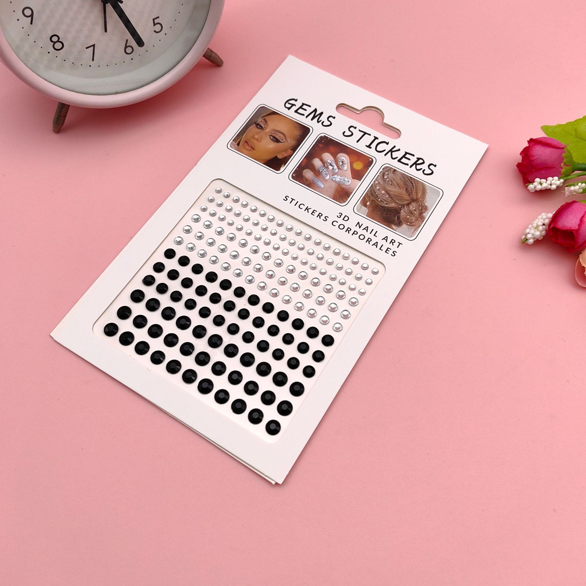 Pegatinas de diamantes para maquillaje de ojos, perlas faciales, pegatinas infantiles para escenario, diamantes de imitación para esquina de ojos y cara, pegatinas para la frente, decoración de uñas.