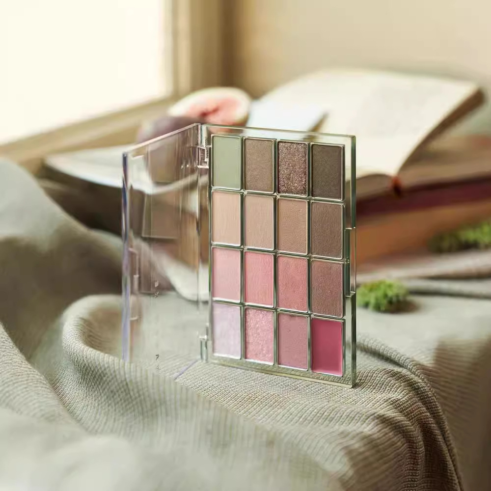 Me encanta la paleta de sombras de ojos de 16 colores, el gusano de seda perlado mate, ilumina el maquillaje diario de color tierra de baja saturación, barato