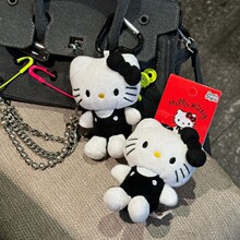 新款日系爱心扣hellokitty毛绒公仔挂饰kt猫包包挂件玩具礼物女