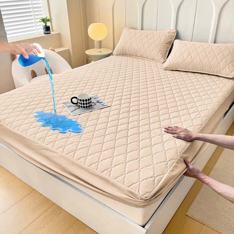 (Cross-border trading), dustproof bedspread, quilted sheet, waterproof bed, increased thickness, polyester