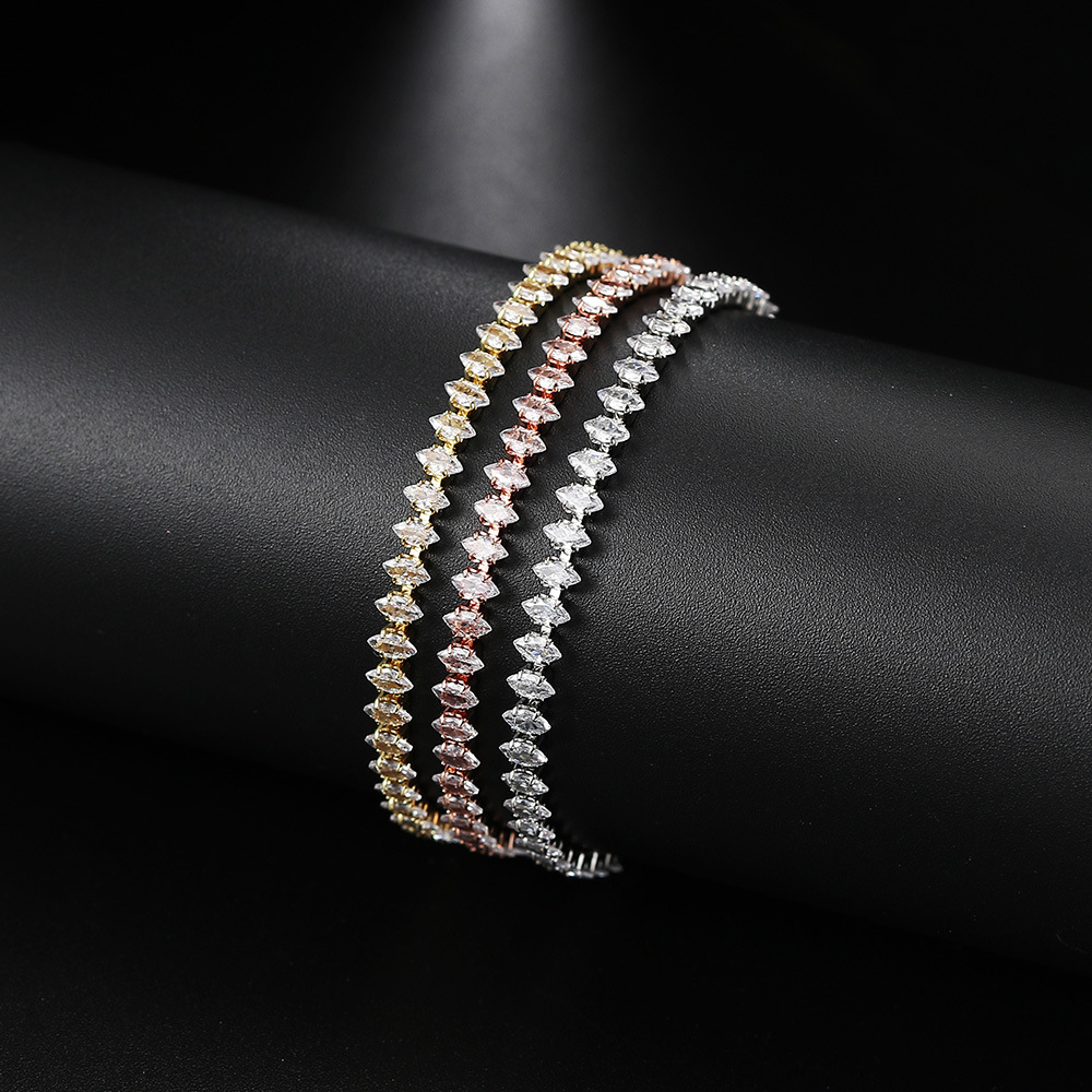 10g Weight Zircon Inlay Material Bracelets Classification 1 Piece Quantity Daily Occasion Copper Material Eye Pattern Women'S Gender Inlay Design Simple Style Style Simple Style Eye Copper Inlay Zircon Bracelets 1 Piece 1