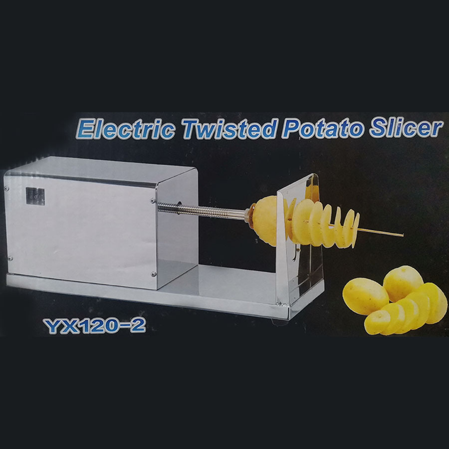 全不锈钢电动薯塔机商用半自动拉伸土豆旋风薯片机薯塔机薯条机
