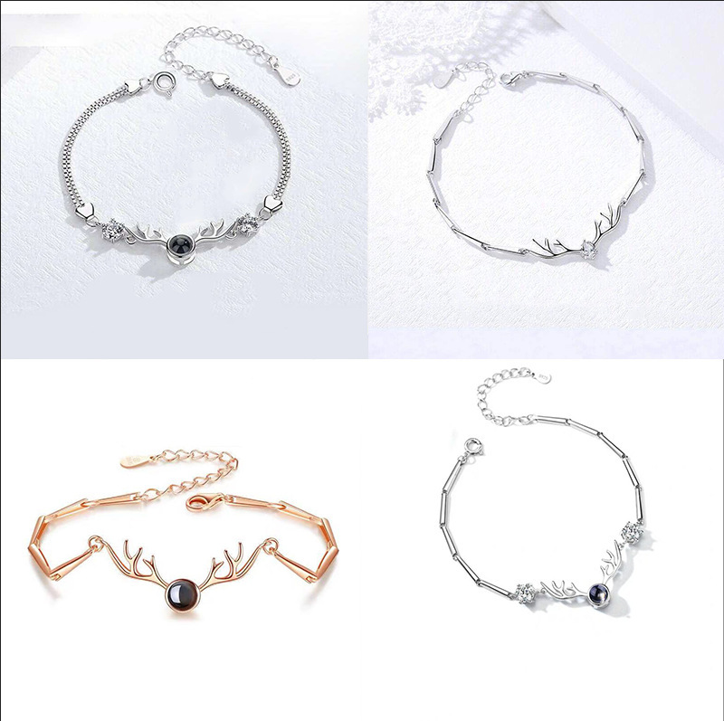 Internet Red 100 Languages I Love You Antler Couple Bracelet Projection Bracelet Bracelet Bracelet Gift