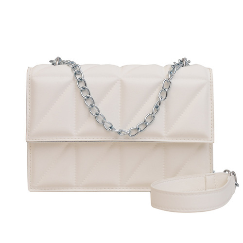 2024 Spring Diamond Grid Women's Fashion Chain Shoulder Bag Crossbody Bag Commute High-Quality Top Handle Bag