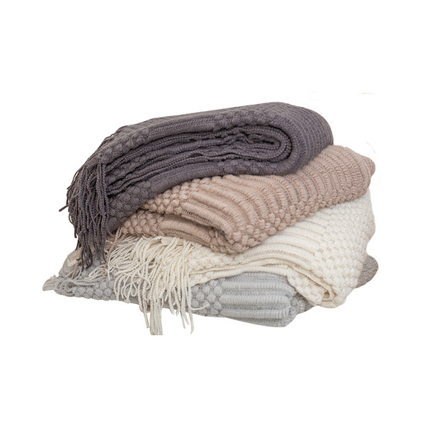 Light luxury INS sofa blanket solid color air -conditioned blanket…