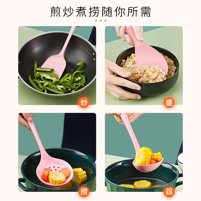 Silicone casera antiadherente cocina mayorista conjunto de cocina resistente a altas temperaturas nuevo tipo de cocina de grado alimenticio