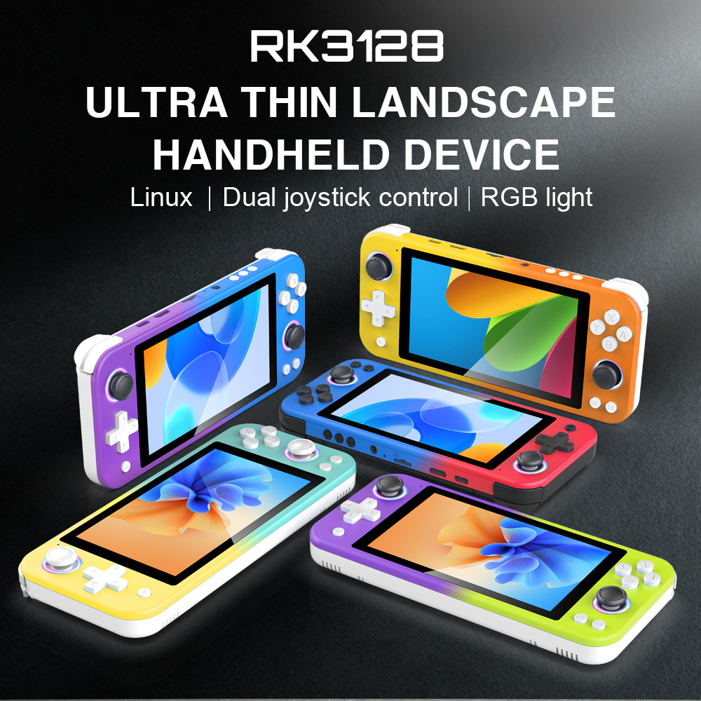 RS20 new game machine cross-border foreign trade PSP game 5.0QHD large screen multicolored lights dual rocker handheld