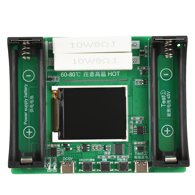 18650 LCD display battery capacity tester module with charging function Type-C Port detector 18650 LCD display battery capacity tester module with charging function Type-C Port detector