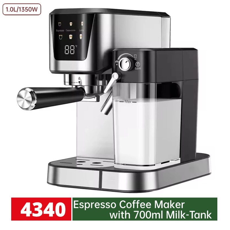 Cross-Border Hot-Selling Espresso Machine for Office, Home, Hotel, Pump-Type Espresso Machine Wholesale