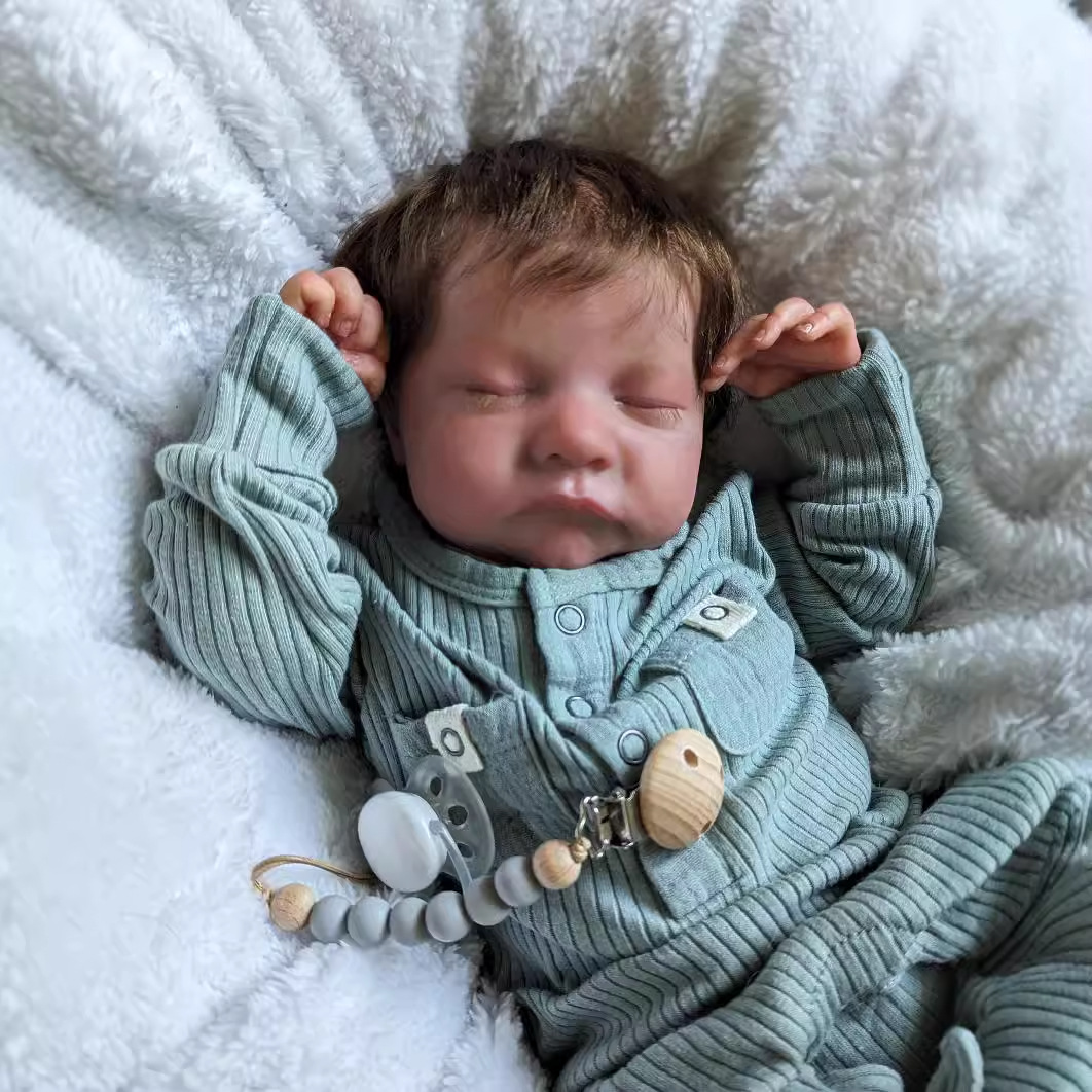 Muñeca Reborn de 46 cm, Bebé Realista Levi, Comercio Electrónico Transfronterizo, Suministro de Blue Ocean, Dropshipping