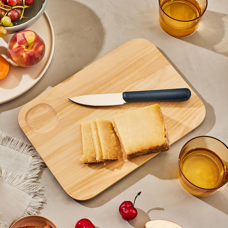 Junta de corte de madera multifuncional doméstica placa de corte de verduras bandeja de pan de frutas placa de rollo con ranura de jugo conjunto de placa de corte