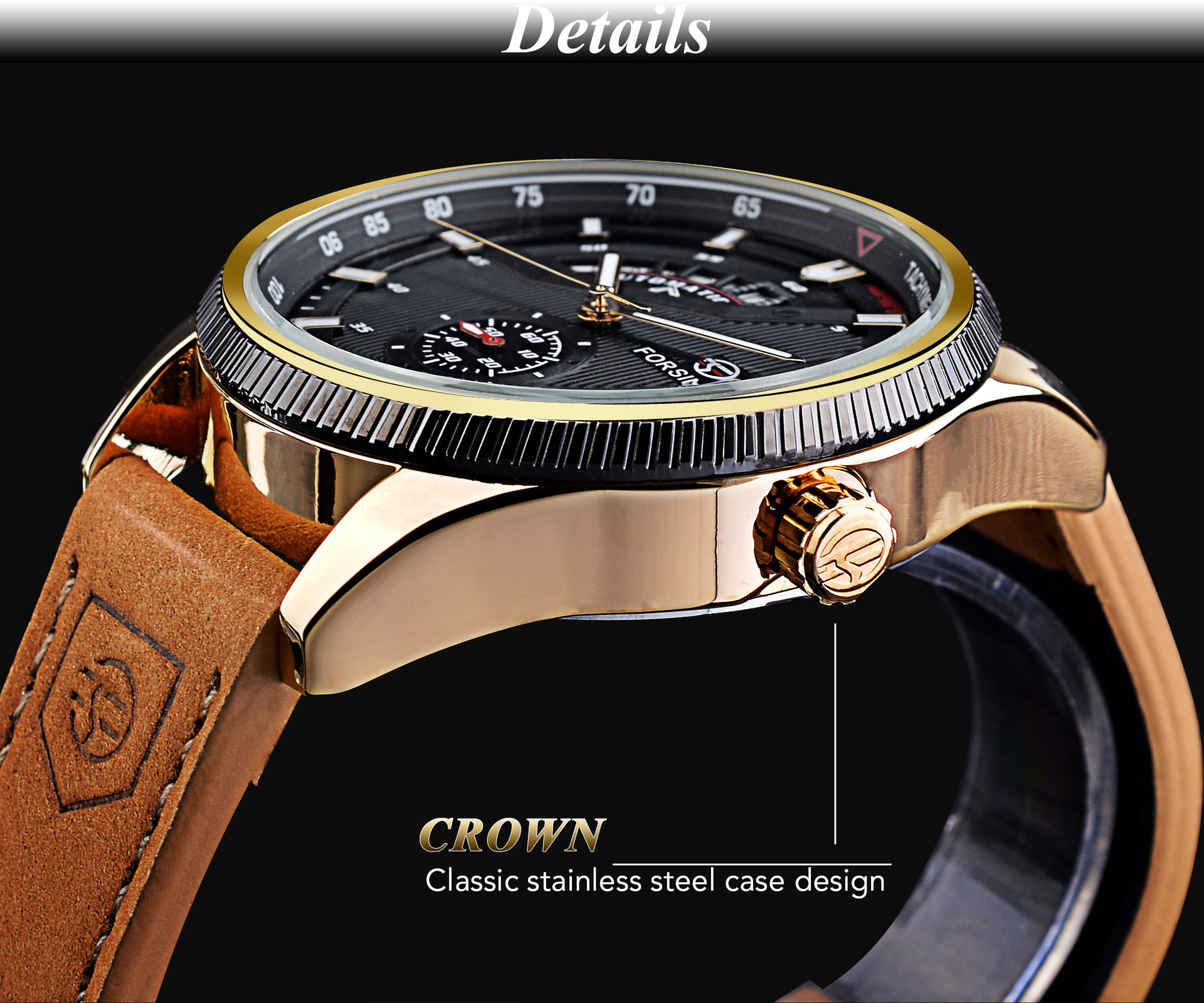 Men's Automatic Mechanical Watch With Skeleton Racing Dial Style_voghion.com