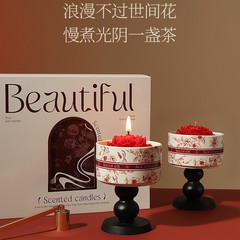 椿の香りのキャンドルギフトボックスニッチロマンチックな誕生日プレゼント結婚式のお土産寝室の持続的な香りの装飾品