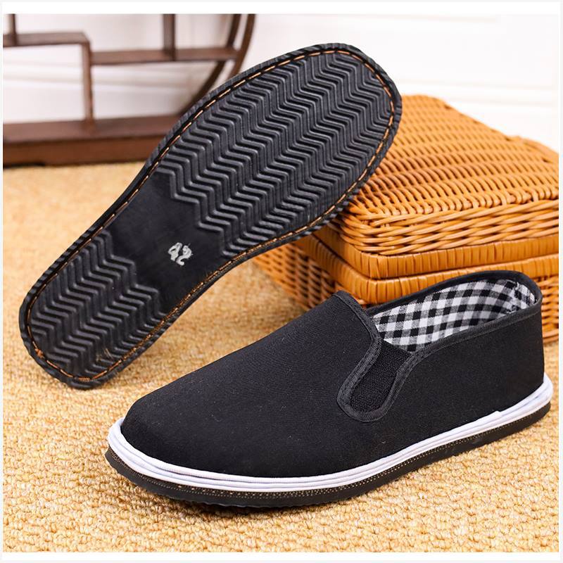 Zapatos DE TRABAJO negros para hombres viejos de Beijing zapatos de tela de trabajo zapatos de trabajo para hombres zapatos casuales resistentes al desgaste zapatos de tela zapatos de conductor antideslizantes resistentes al desgaste