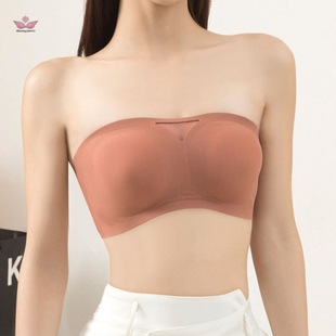 Cross-Border Push-Up Strapless Invisible Back Buckle Tube Top Push-Up Non-Slip Sports Seamless Anti-Exposure Underwear Women's Thin