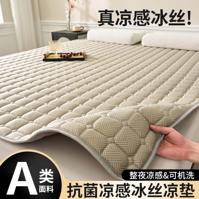 Summer 2025 New Mat Mattress Cover Double-Sided Winter and Summer Dual-Use Tatami Ice Silk Mat Cushion Cushion Summer 2025 New Mat Mattress Cover Double-Sided Winter and Summer Dual-Use Tatami Ice Silk Mat Cushion Cushion