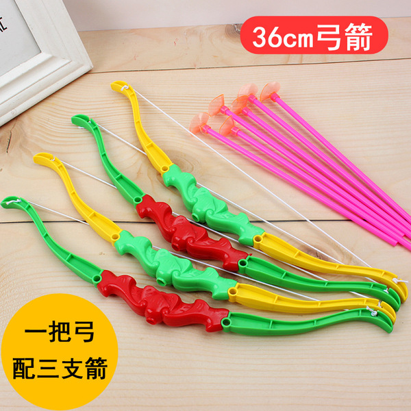 big plastic bow and arrows