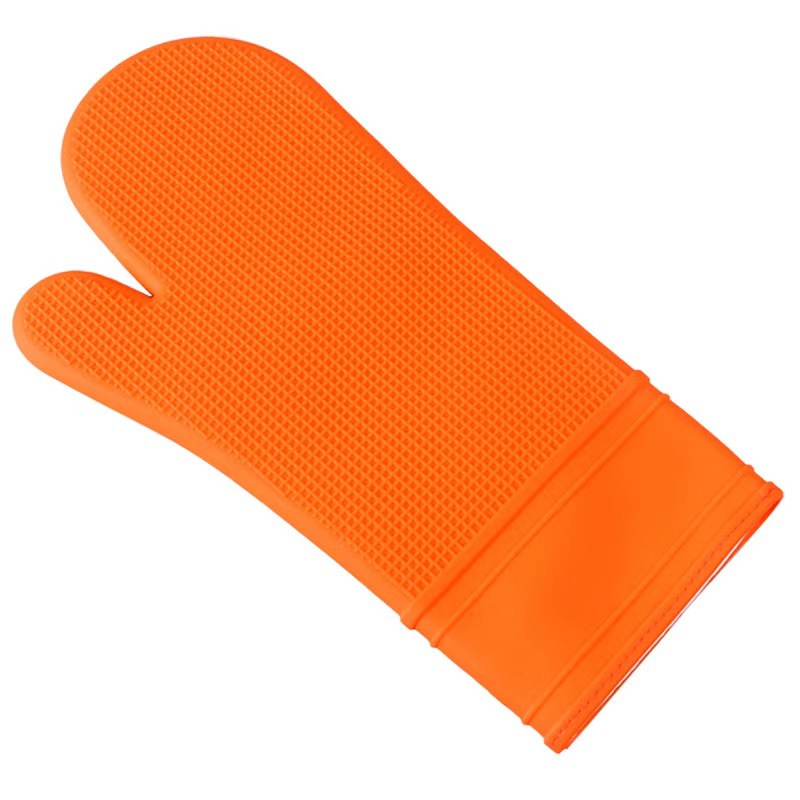 Fábrica guantes de aislamiento térmico largos en stock horno de microondas horno impermeable a prueba de quemaduras antideslizante guantes de aislamiento térmico de silicona