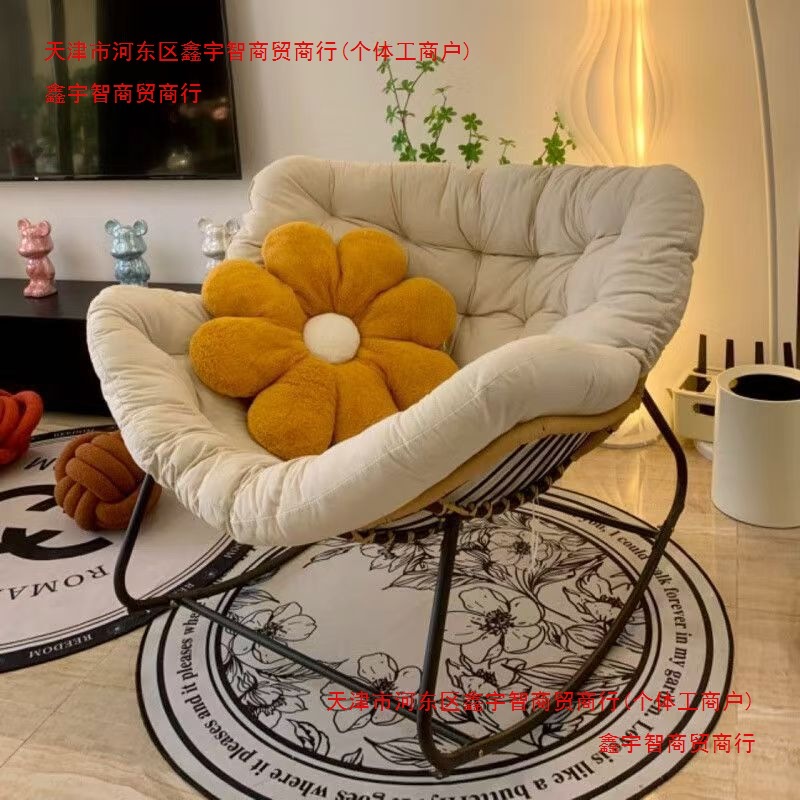 Bird's Nest Rocking Chair Cradle Light Luxury Rocking Chair Nordic Living Room Balcony Internet Celebrity Rattan Chair Rocking Chair Extra Large Adult Rocking Chair