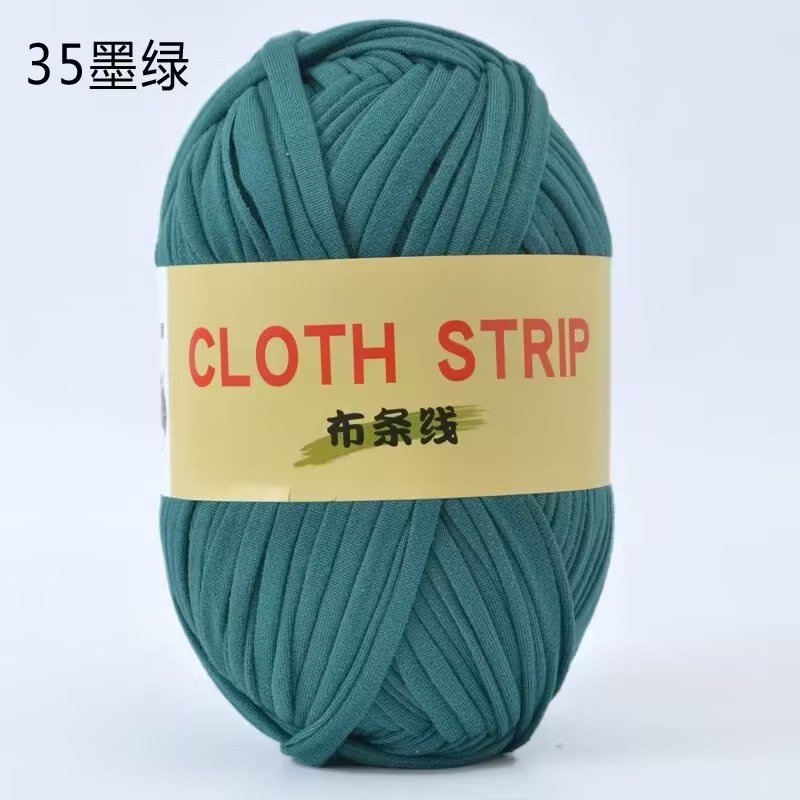 Gran gancho de línea de tela muñeca zapatillas de almacenamiento cesto cojín manta ganchillo DIY material casero tela gruesa trenzado