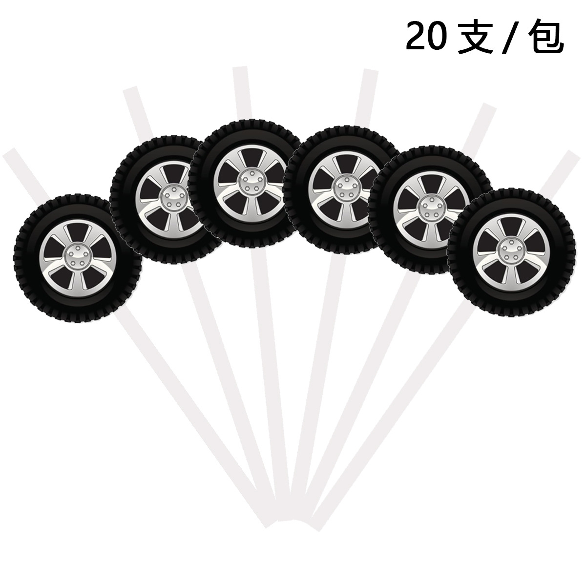 Neumáticos de pajita blanca