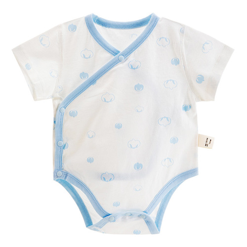 Newborn baby clothes, baby romper, summer one-piece pajamas, cotton short-sleeved pajamas