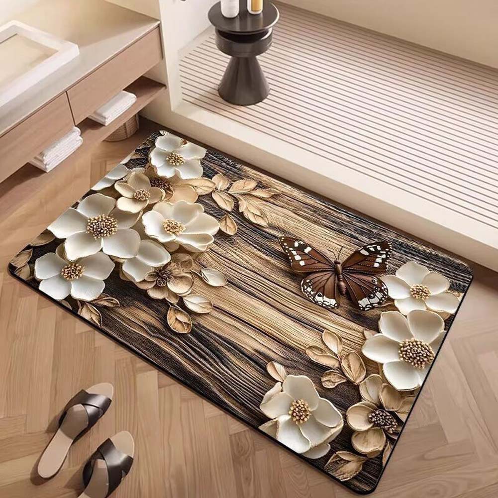 Alfombras de suelo de baño de generación de Temu transfronterizas almohadillas de absorción de agua y antideslizantes de baño de sentido superior almohadillas de barro de diatomeas image 23