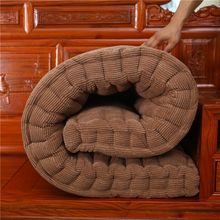 J5N加厚毛绒实木沙发垫现代简约座垫高档布艺防滑红木沙发坐垫可