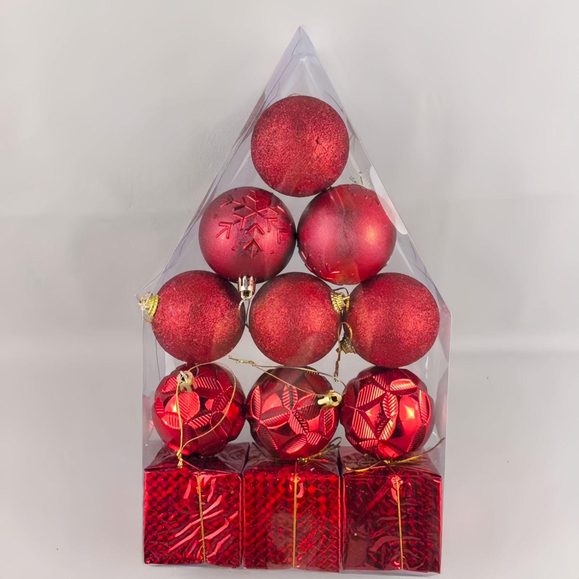 Nuevos adornos de Navidad transfronterizos colgantes de Navidad Bolas de Navidad Set Bolas de Navidad Colgantes de árbol de Navidad Caja de regalo Bolas de Navidad G image 6