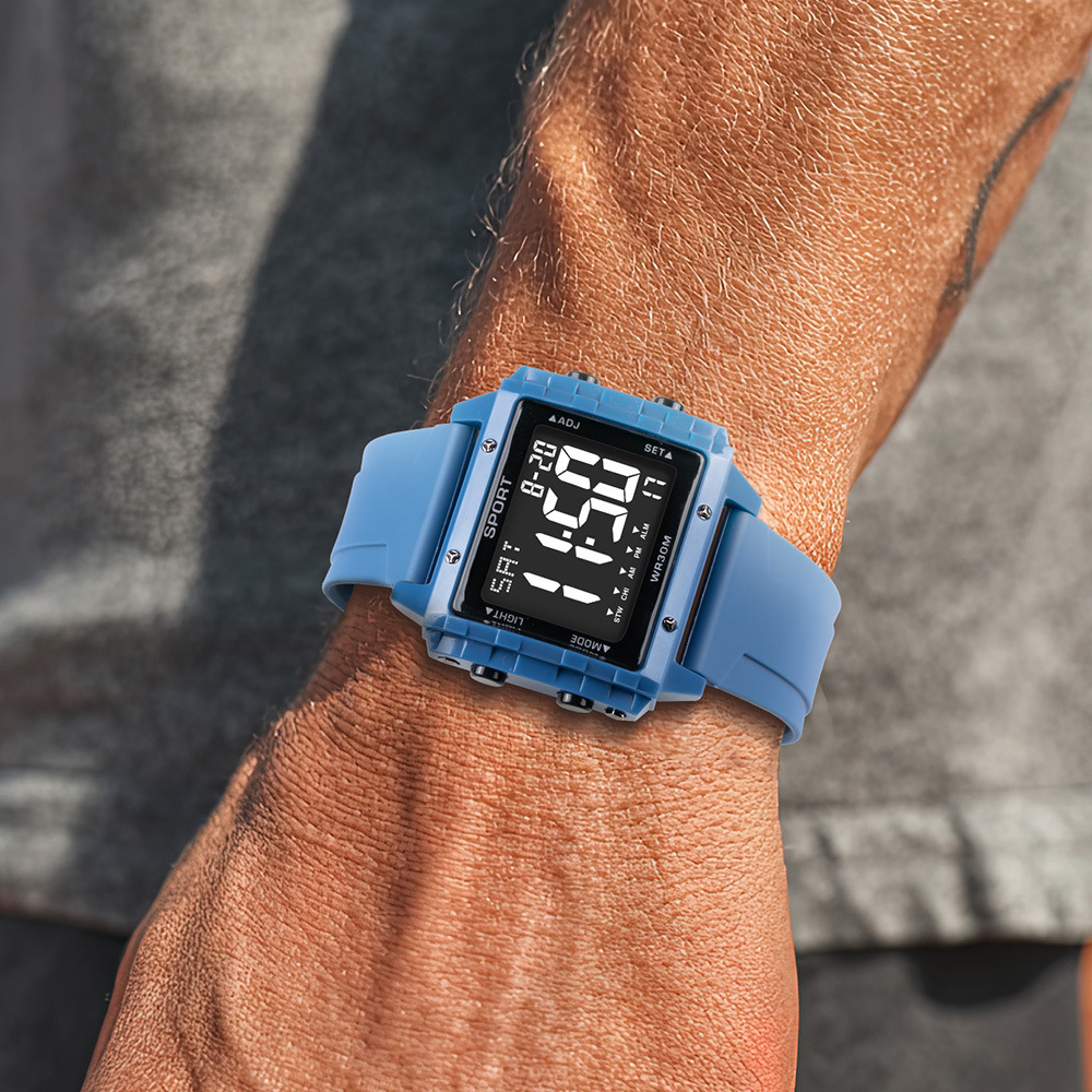 Reloj electrónico de visualización digital de moda creativa venta caliente al aire libre estudiantes alarma cronometrador reloj electrónico de luz nocturna al por mayor