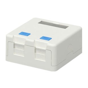 Double-hole Desktop Box Desk Box RJ45 Desktop Information Box Network Connection Box [export]