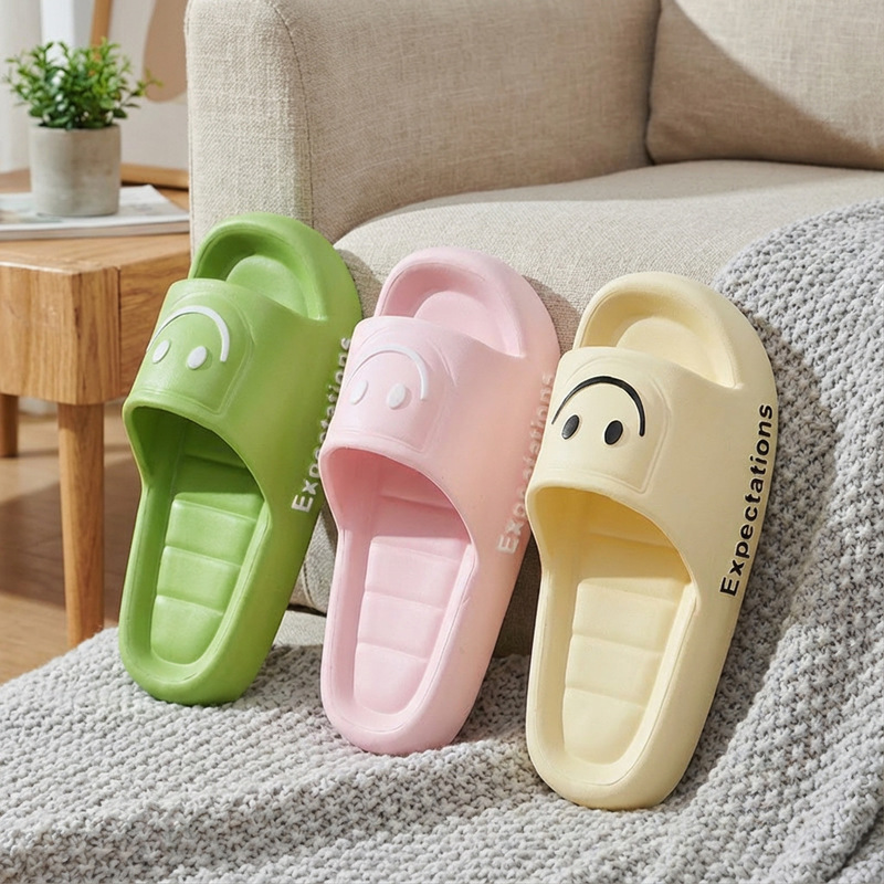 Popular Trendy Slip-On Sandals for Men and Women, Summer Eva Non-Slip Thick-Soled Slippers for Home, Bathroom, Outdoor, Beach, and Market Stalls