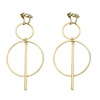 Metal earrings, European style, wholesale