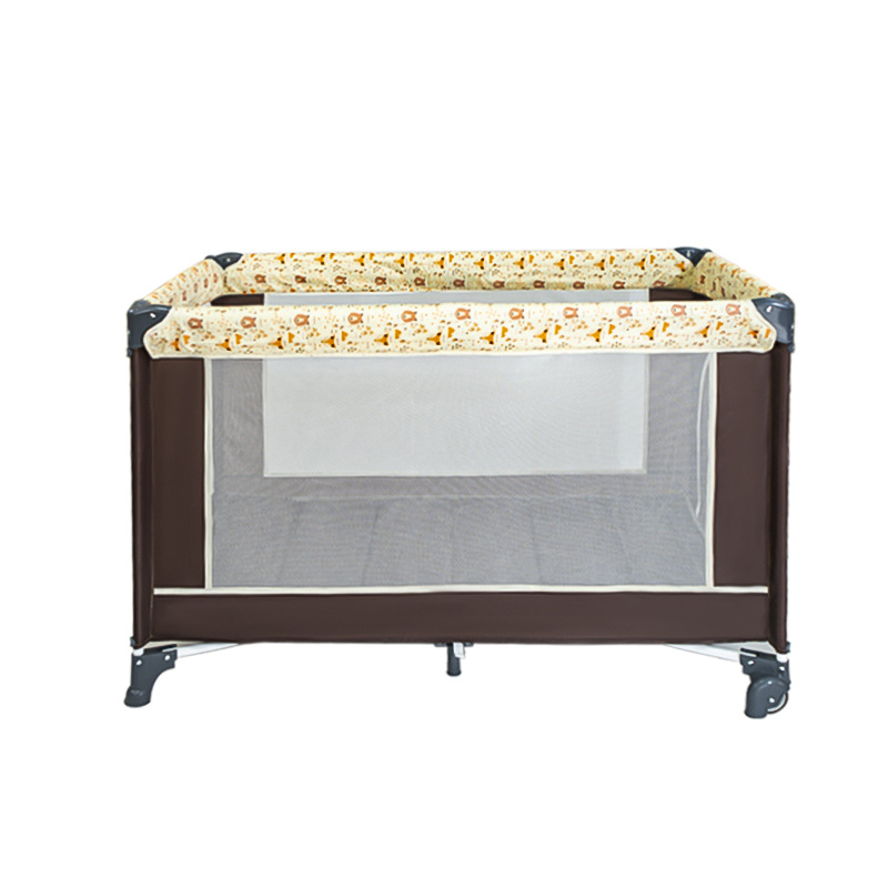 Cuna de bebé cama multifuncional para niños cama BB cama de juego portátil cama plegable cama de recién nacido cama de costura de estilo europeo