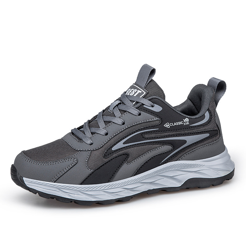 Zapatos para hombres de mediana edad, zapatos de primavera y otoño, zapatos de tela de papá, zapatos de deporte transpirables, zapatos casuales