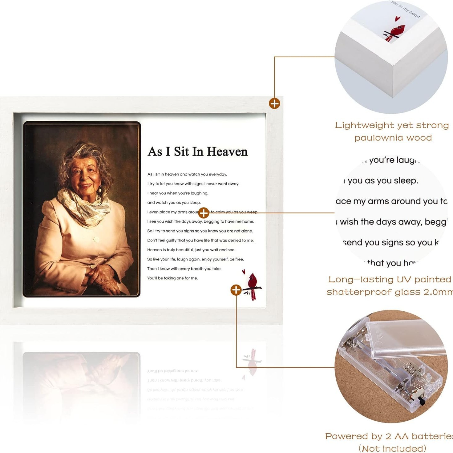 Marco DE FOTOS luminoso creativo l marco de fotos ligero conmemorativo con Marco de imagen ligero decoración de luz nocturna soporte MARCO DE REGALO brillante