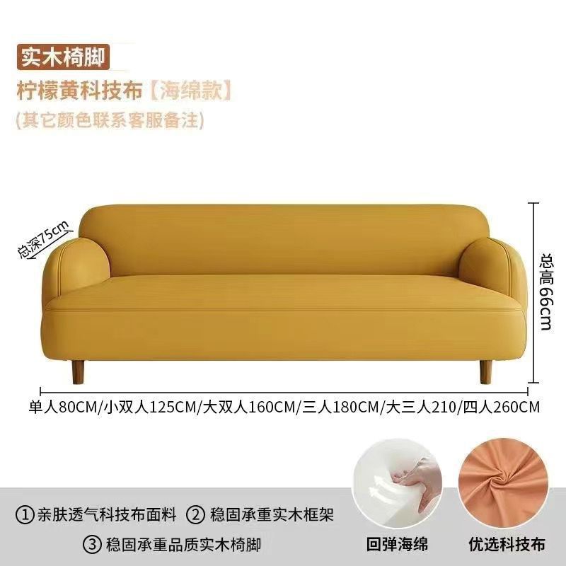网红沙发小户型出租屋公寓客厅小沙发简约轻奢卧室女装店布艺沙发|undefined