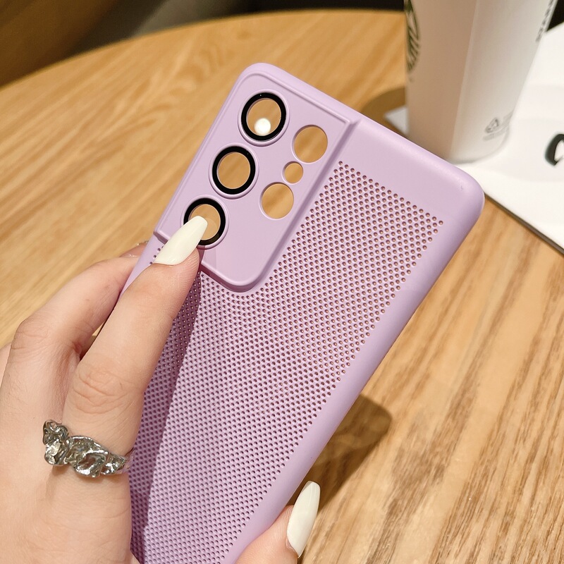 Lens Film Heat Dissipation Shell for Samsung S23 Mobile Phone Case Simple S24/S24ULTRA Protective Case Heat Dissipation S22PL