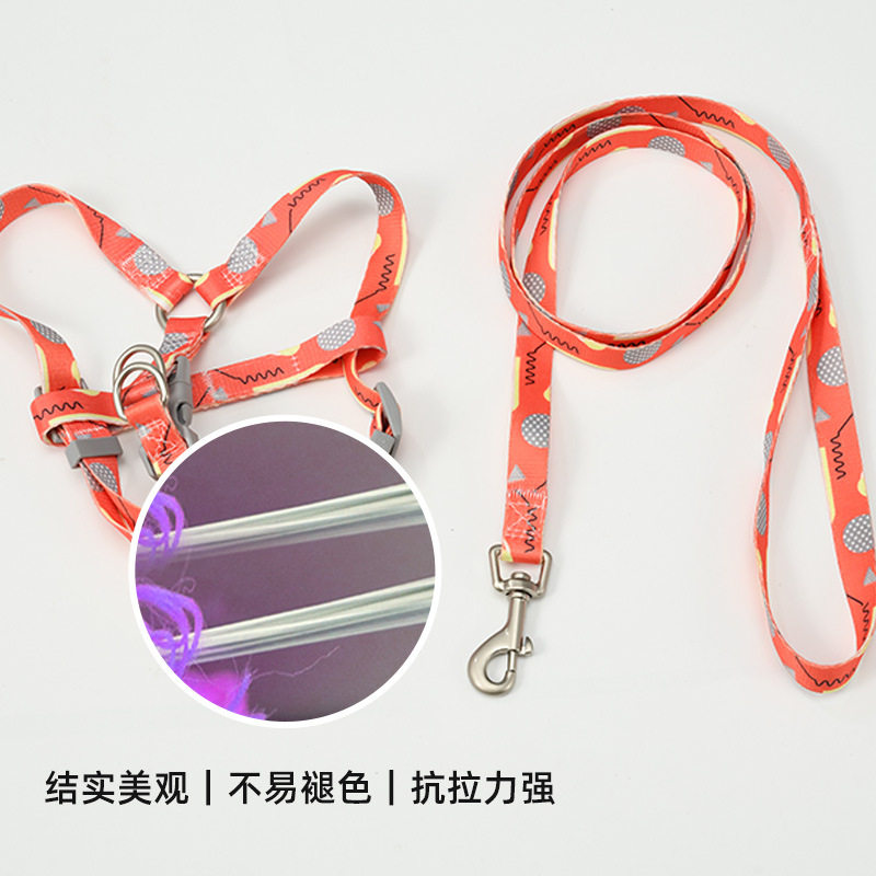 Поводок с принтом для собак и кошек Guanghe Rope